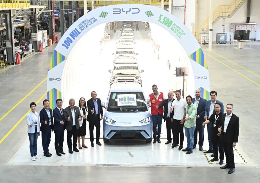 BYD Brazil Plant Rolls Off Its 100,000th Vehicle